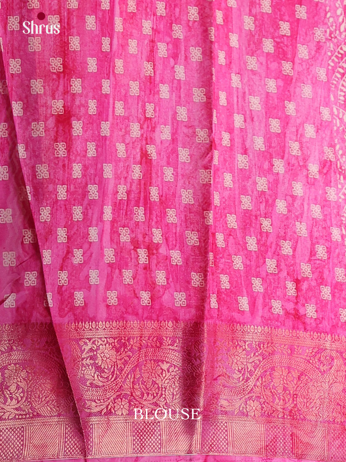 Pink - Semi Dola silk Saree