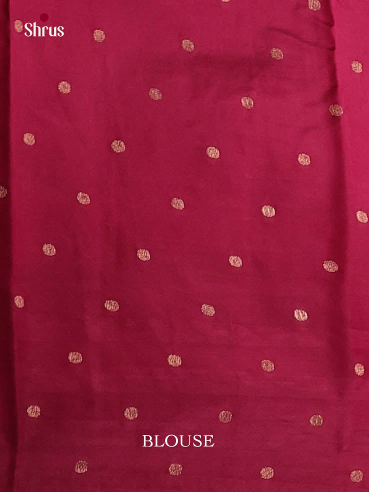 Maroon - Semi Rawsilk Saree