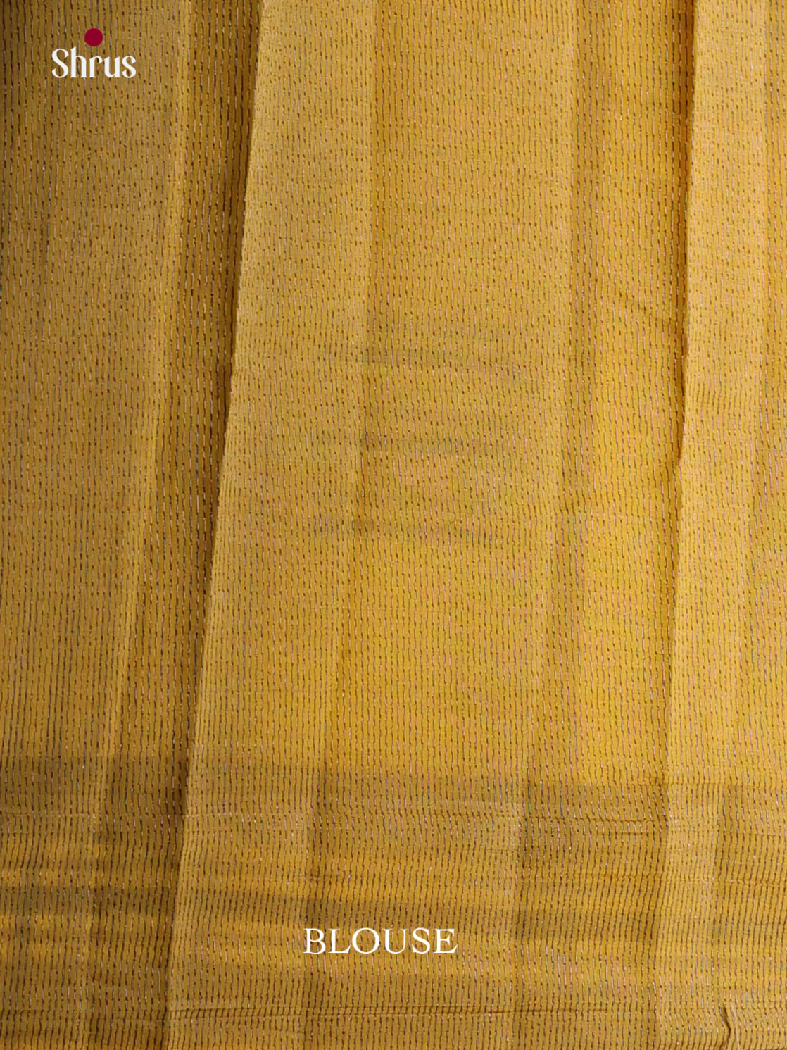 Yellow - Semi Rawsilk Saree