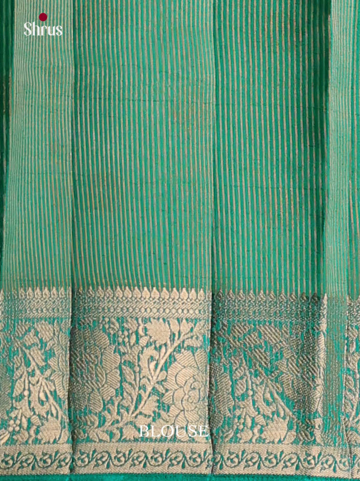 Green - Semi Rawsilk Saree