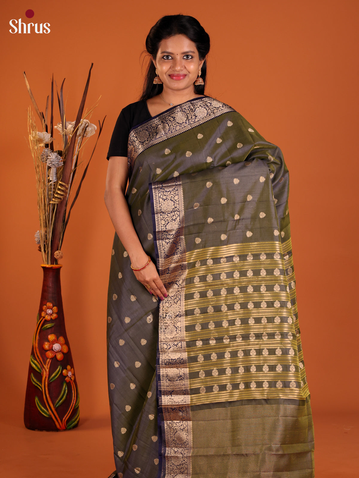DIS30034 - Semi Rawsilk Saree