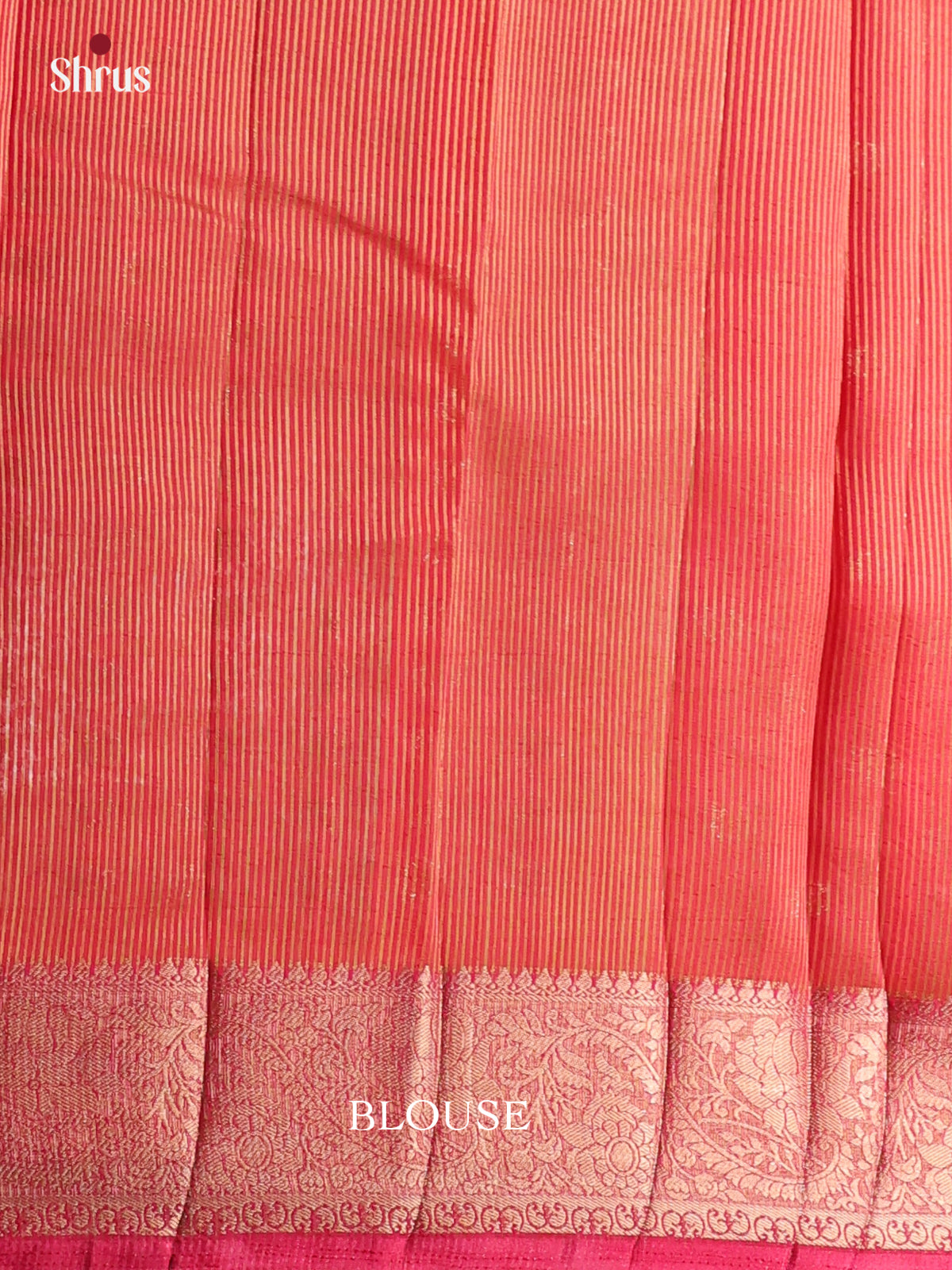 Pink - Semi Rawsilk Saree