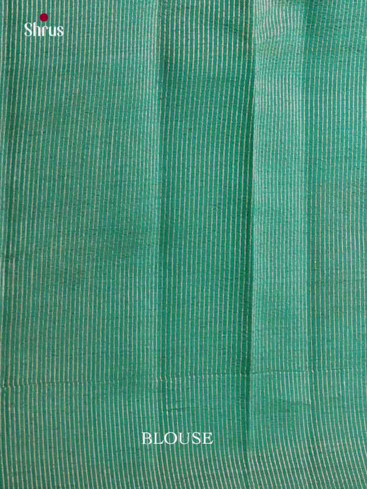 Green - Semi Rawsilk Saree