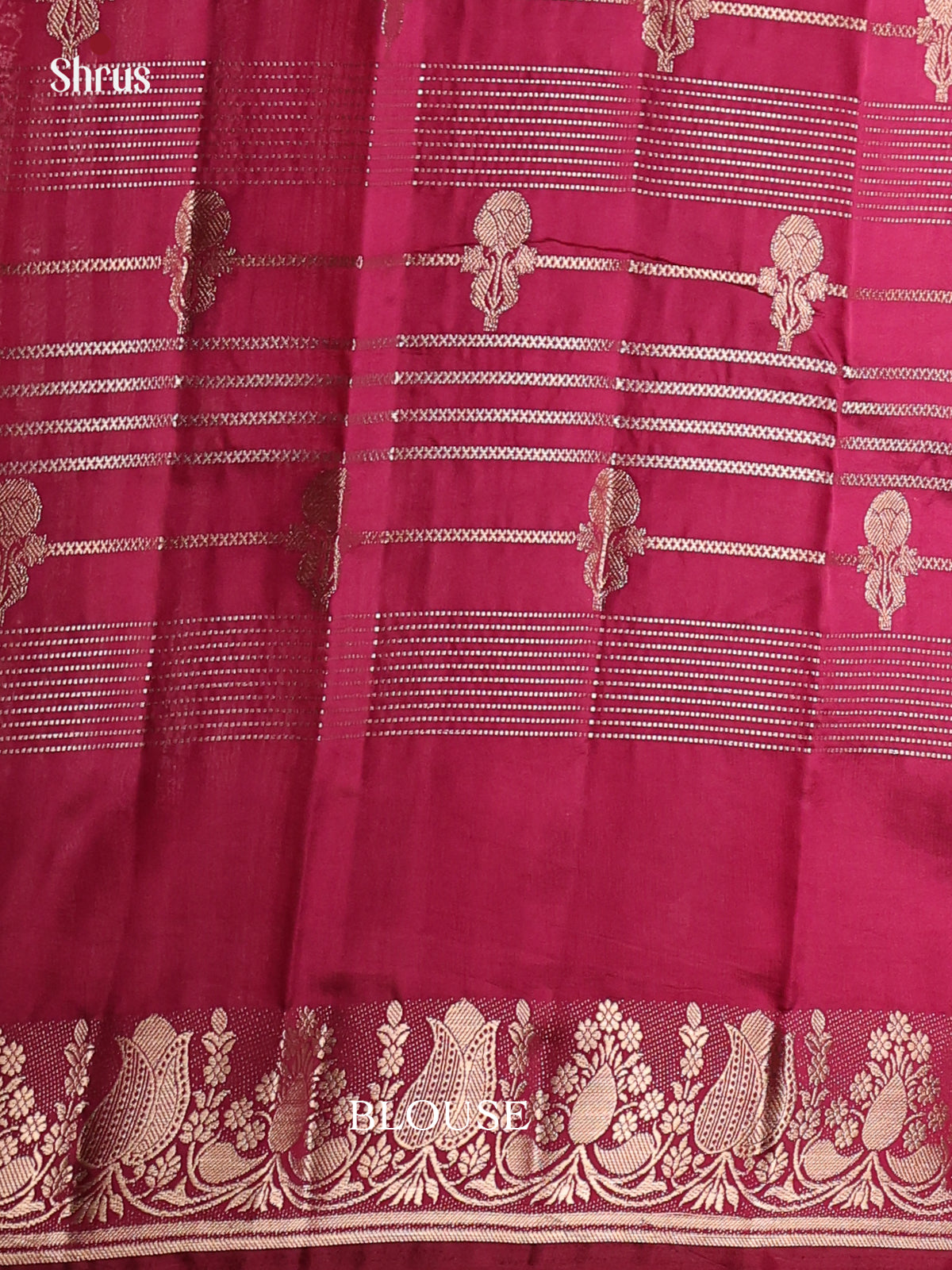 Maroon - Semi Rawsilk Saree