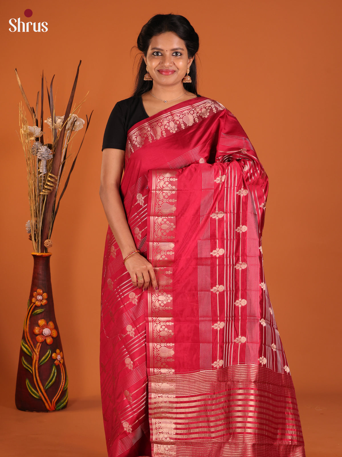 DIS30086 - Semi Rawsilk Saree