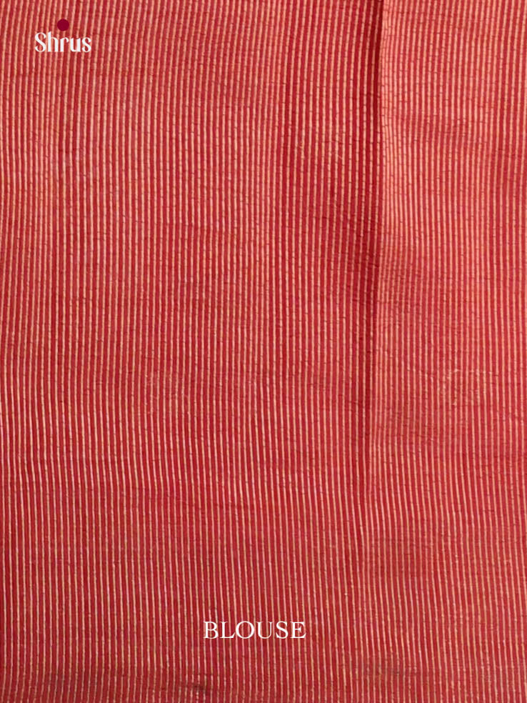 Red - Semi Rawsilk Saree