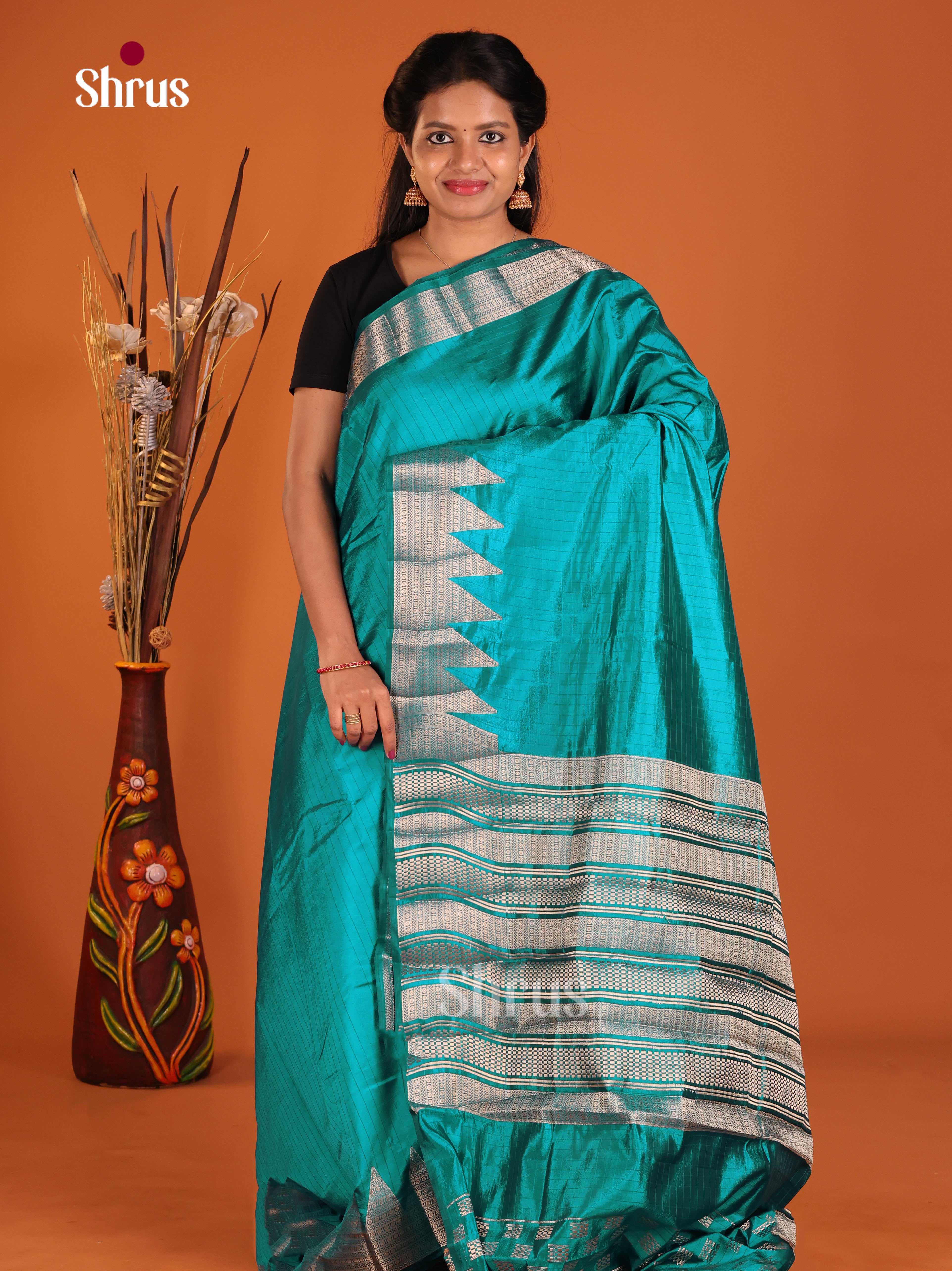 DIS30117 - Semi Rawsilk Saree