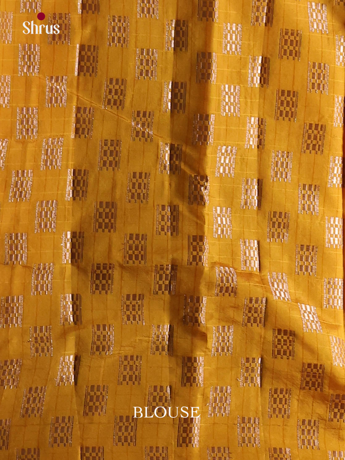 Yellow - Semi Rawsilk Saree