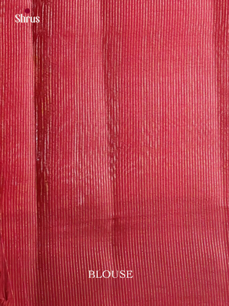 Pink - Semi Rawsilk Saree