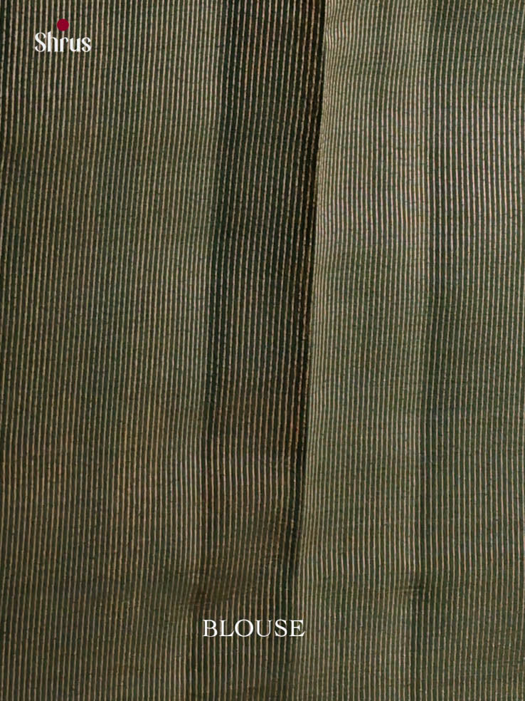 Green - Semi Rawsilk Saree