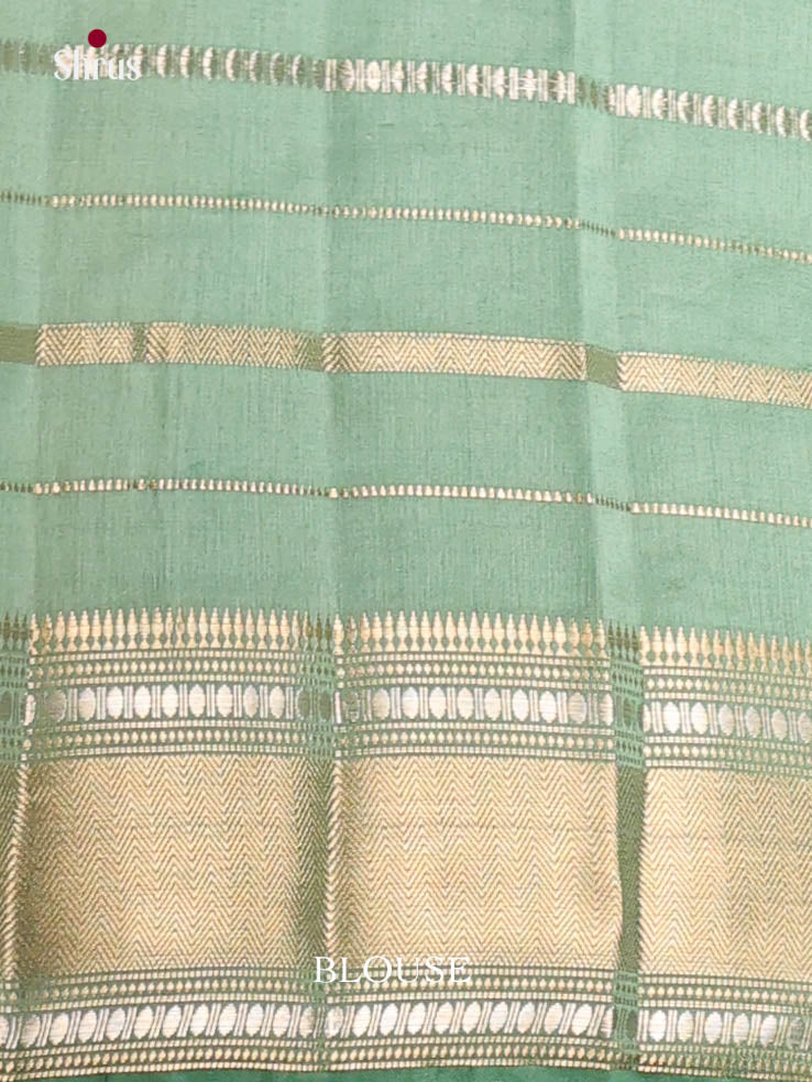 Pastel Green - Semi Rawsilk Saree