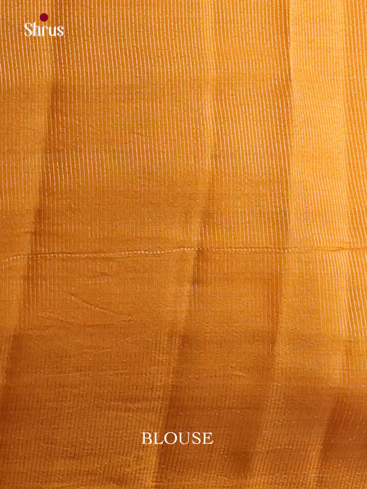 Mustard - Semi Rawsilk Saree