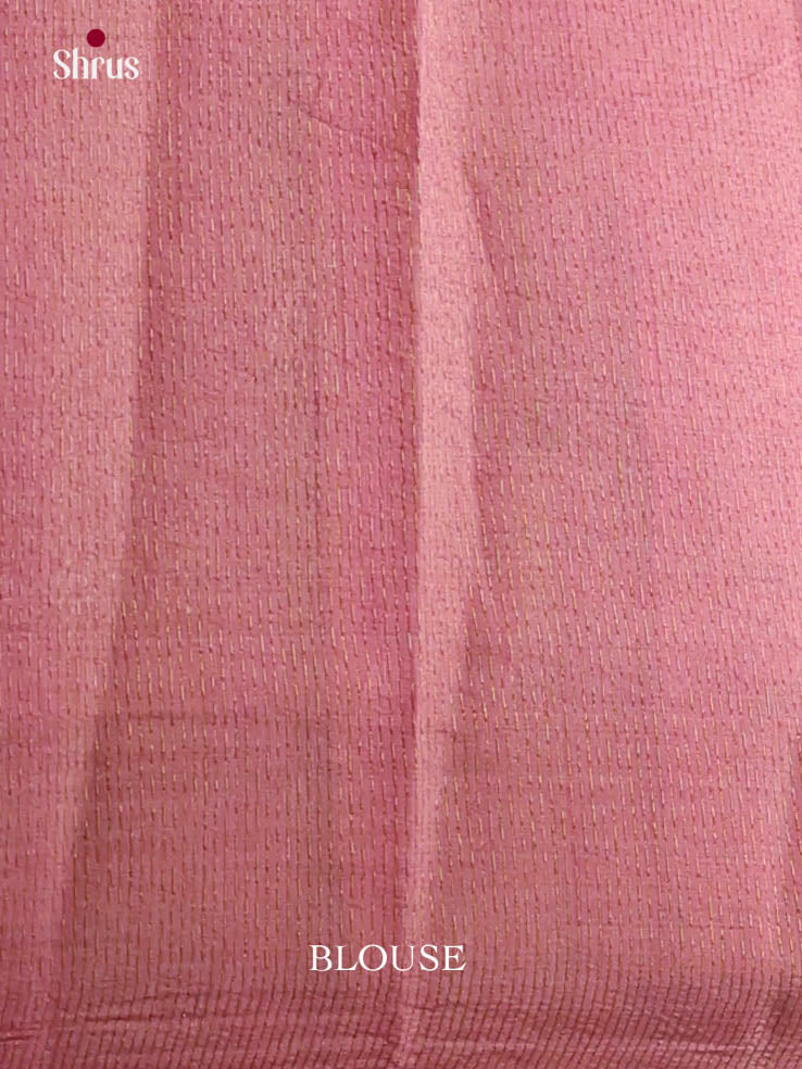 Pink- Semi Rawsilk Saree