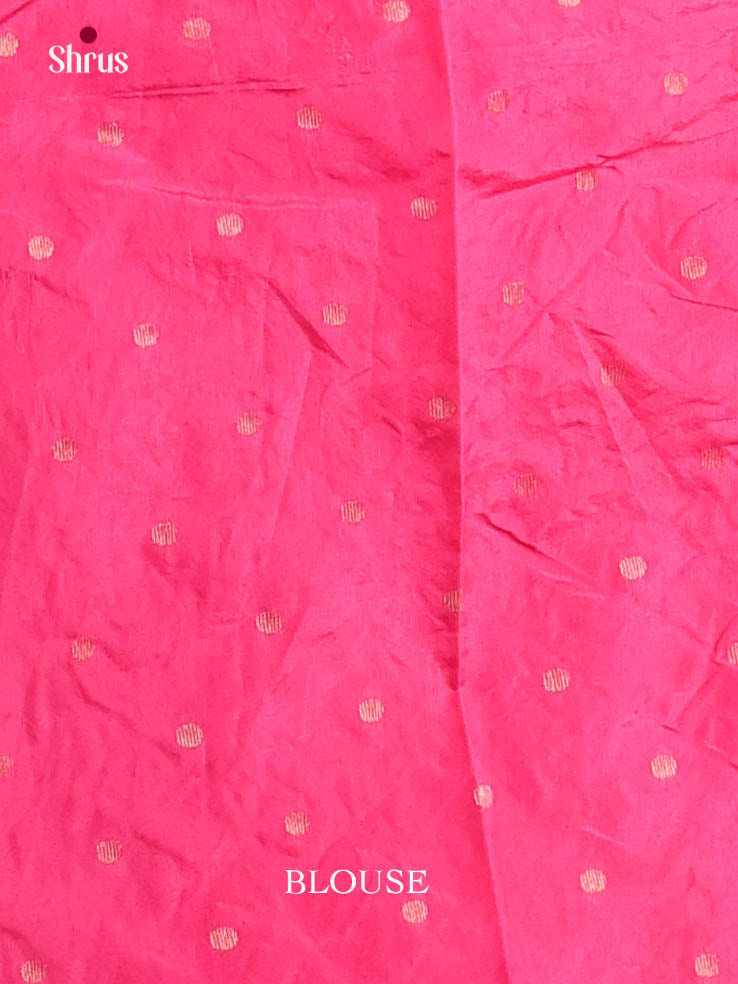 Pink - Semi Rawsilk Saree