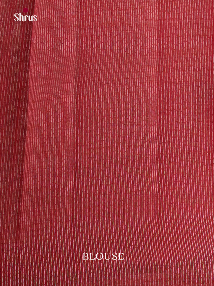 Red - Semi Rawsilk Saree