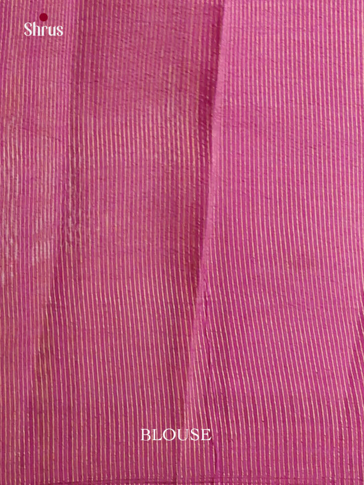 Pink - Semi Rawsilk Saree