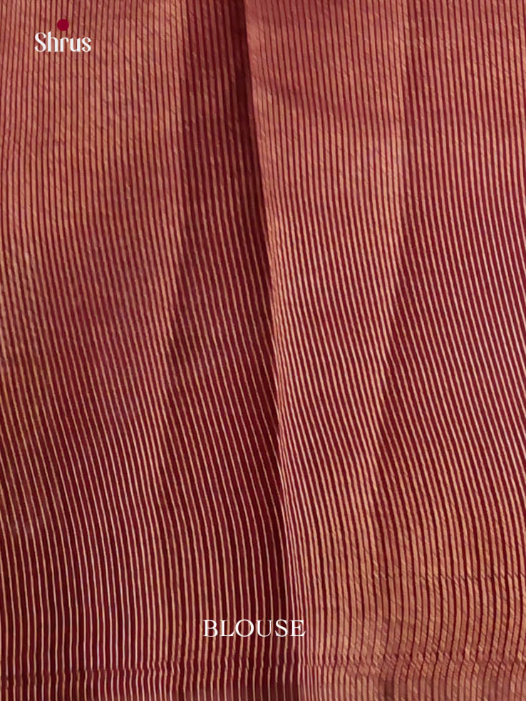 Maroon - Semi Rawsilk Saree