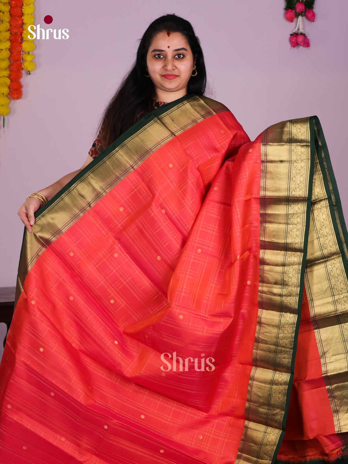 DIS30209 - Kanchipuram silk (HR) Saree - Shop on Shrus.com