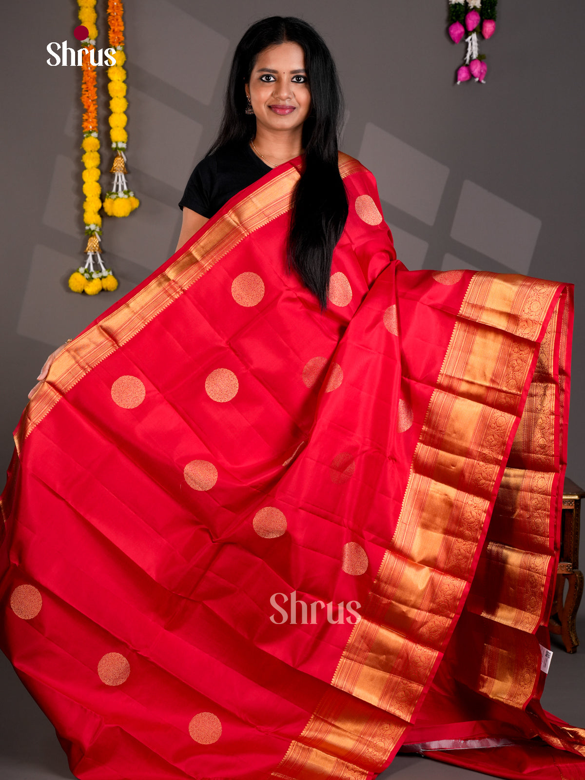 DIS30228 - Kanchipuram silk (HR) Saree - Shop on Shrus.com