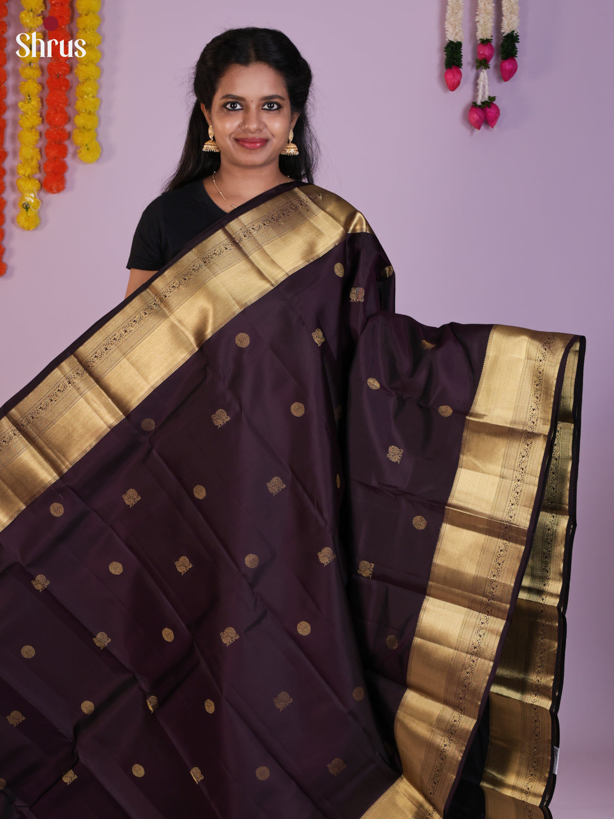 DIS30238 - Kanchipuram silk (HR) Saree - Shop on Shrus.com