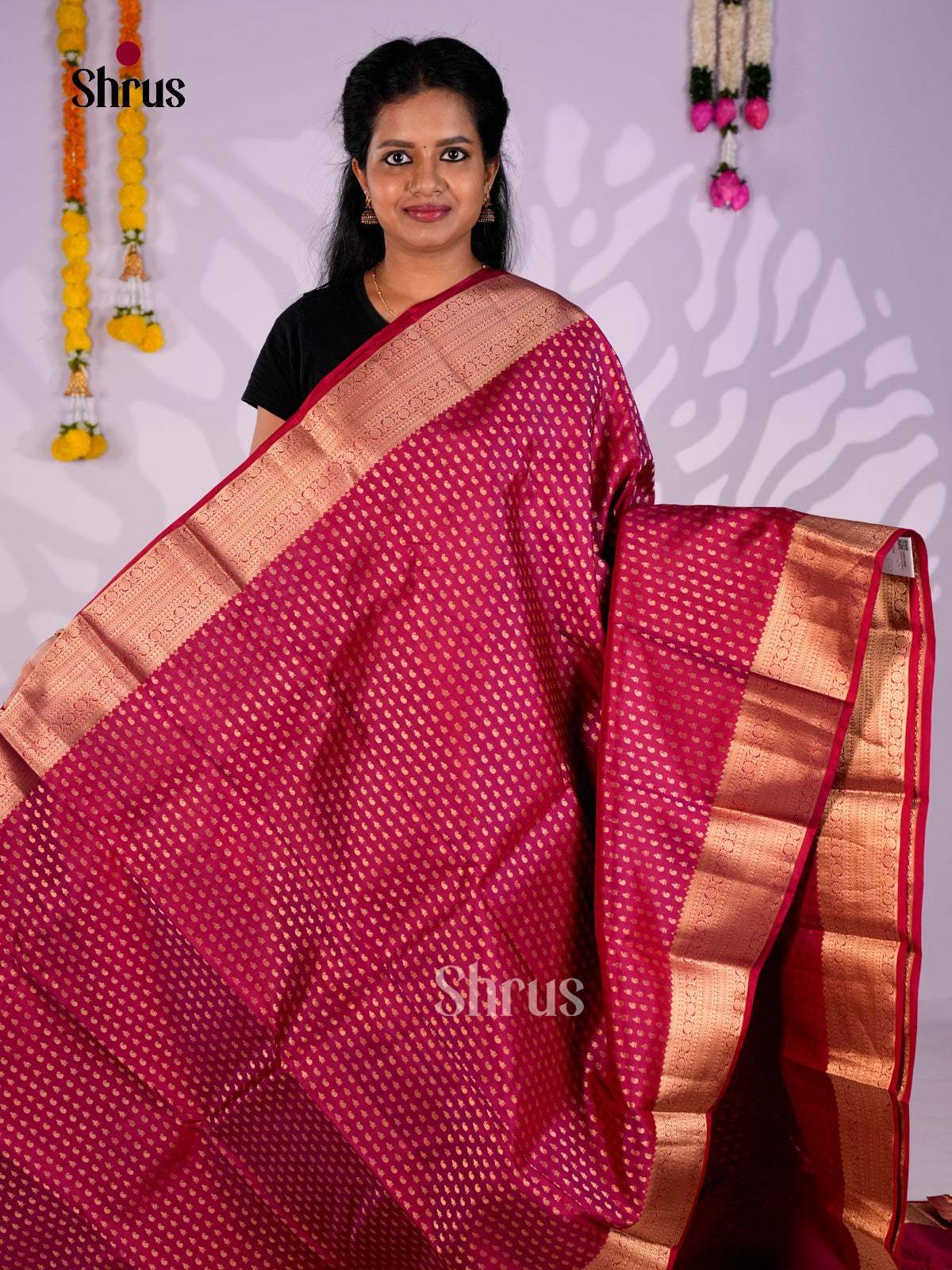 DIS30244 - Kanchipuram silk (HR) Saree - Shop on Shrus.com