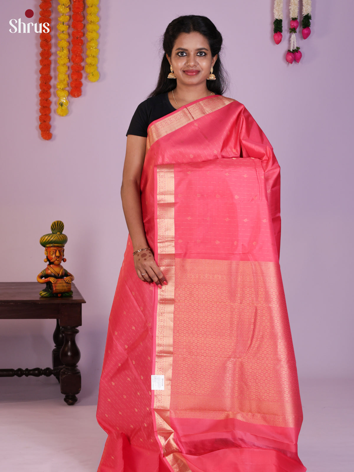 DIS30247 - Kanchipuram silk (HR) Saree - Shop on Shrus.com