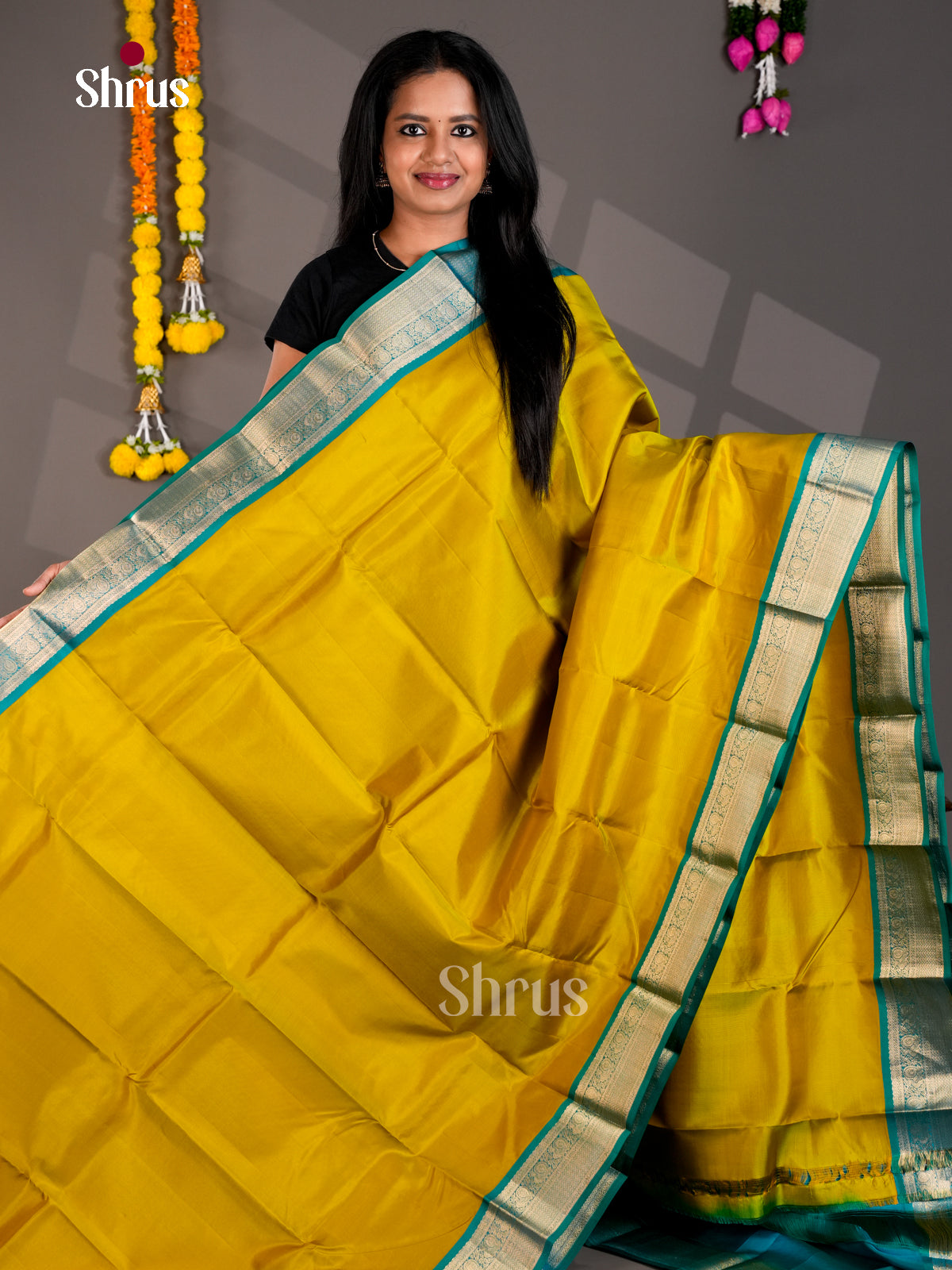 DIS30257 - Kanchipuram silk (HR) Saree - Shop on Shrus.com