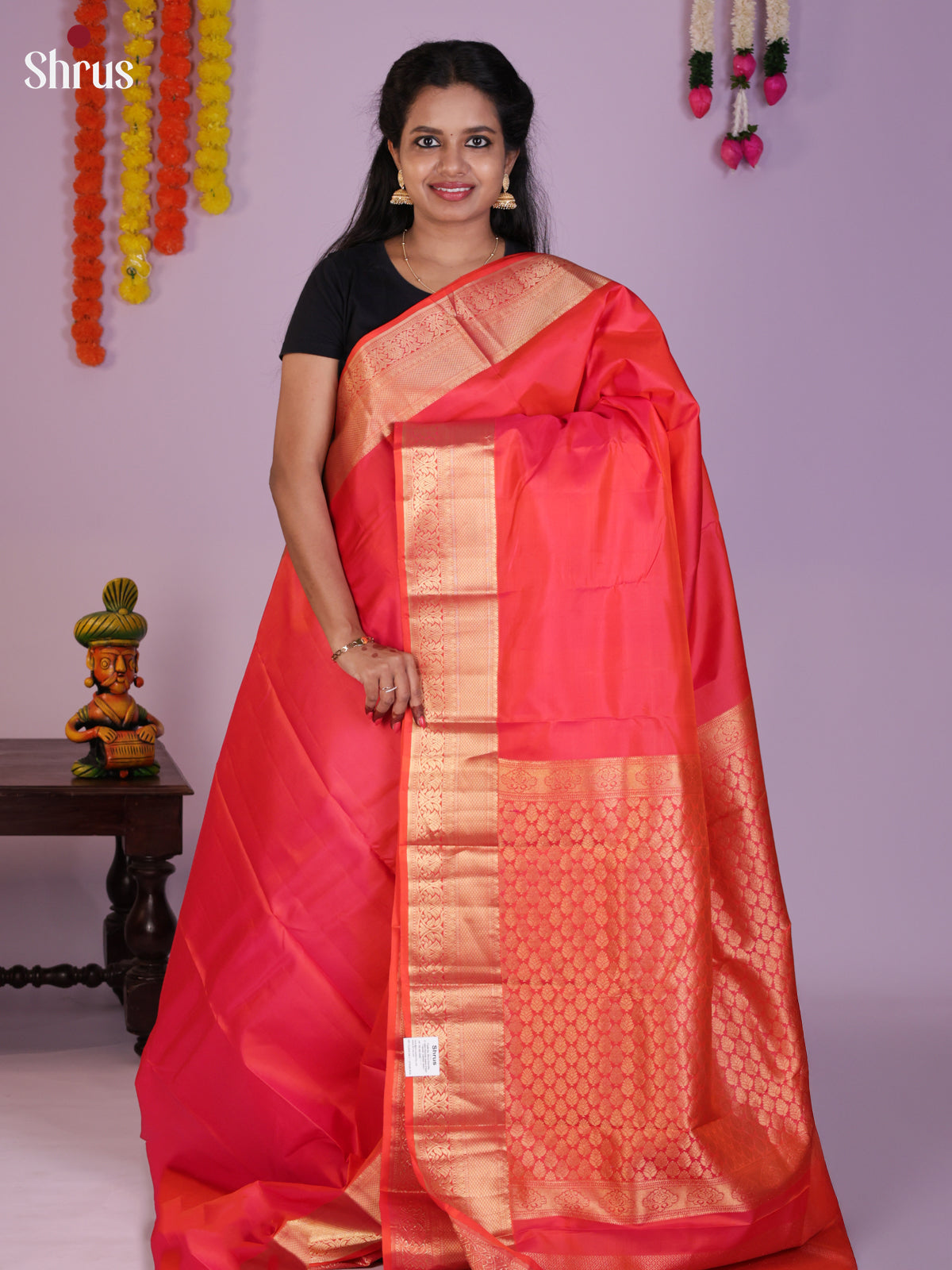 DIS30279 - Kanchipuram silk (HR) Saree - Shop on Shrus.com