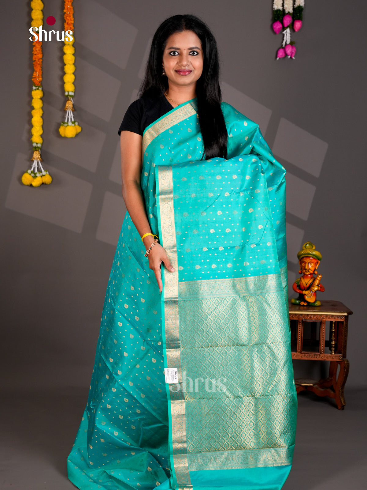 DIS30291 - Kanchipuram silk (HR) Saree - Shop on Shrus.com