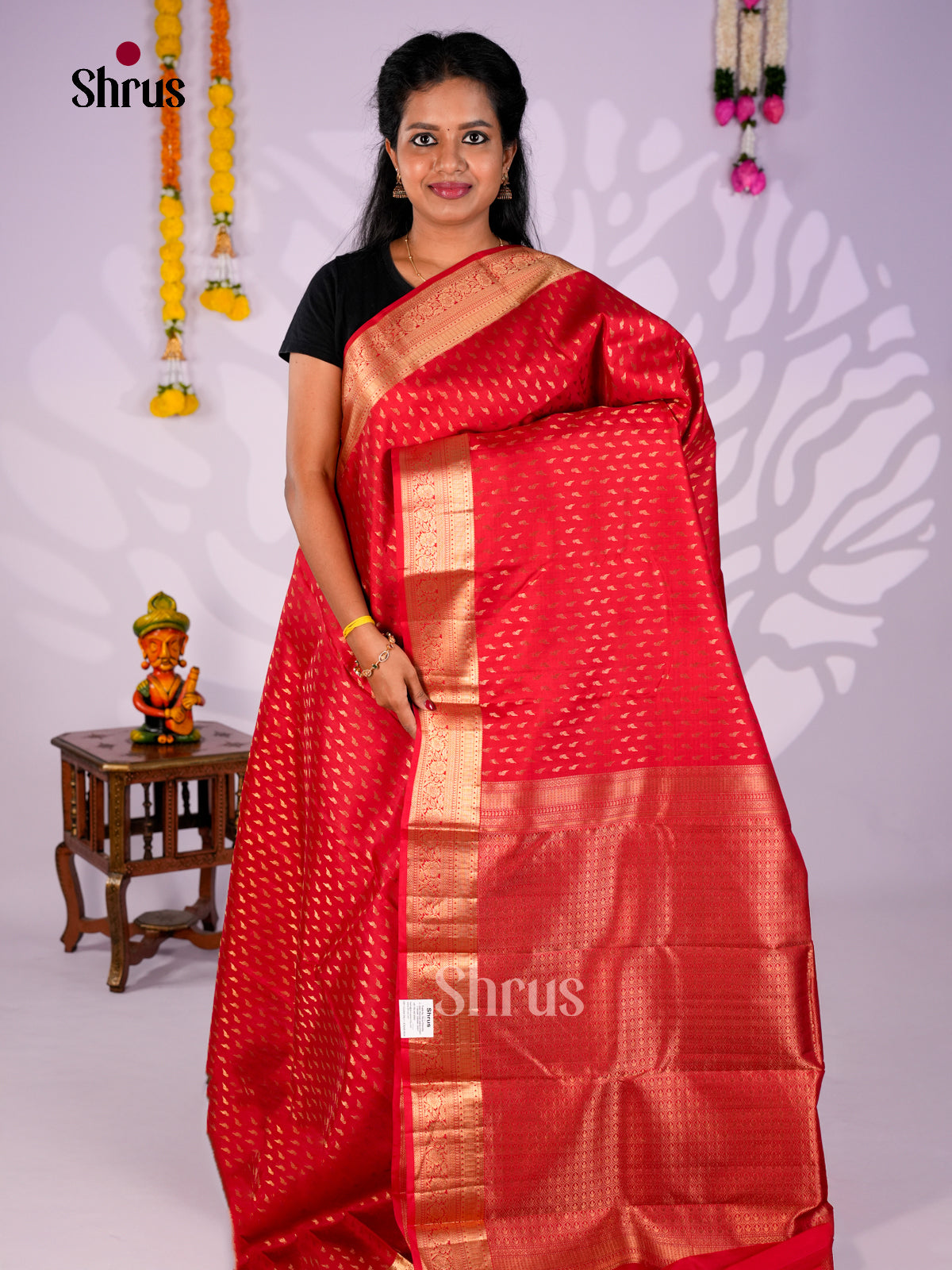 DIS30297 - Kanchipuram silk (HR) Saree - Shop on Shrus.com