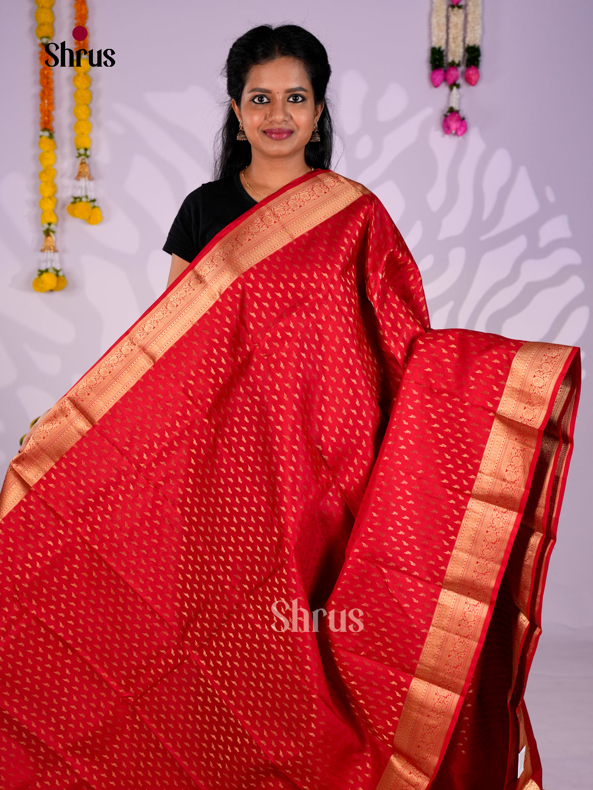 DIS30299 - Kanchipuram silk (HR) Saree - Shop on Shrus.com