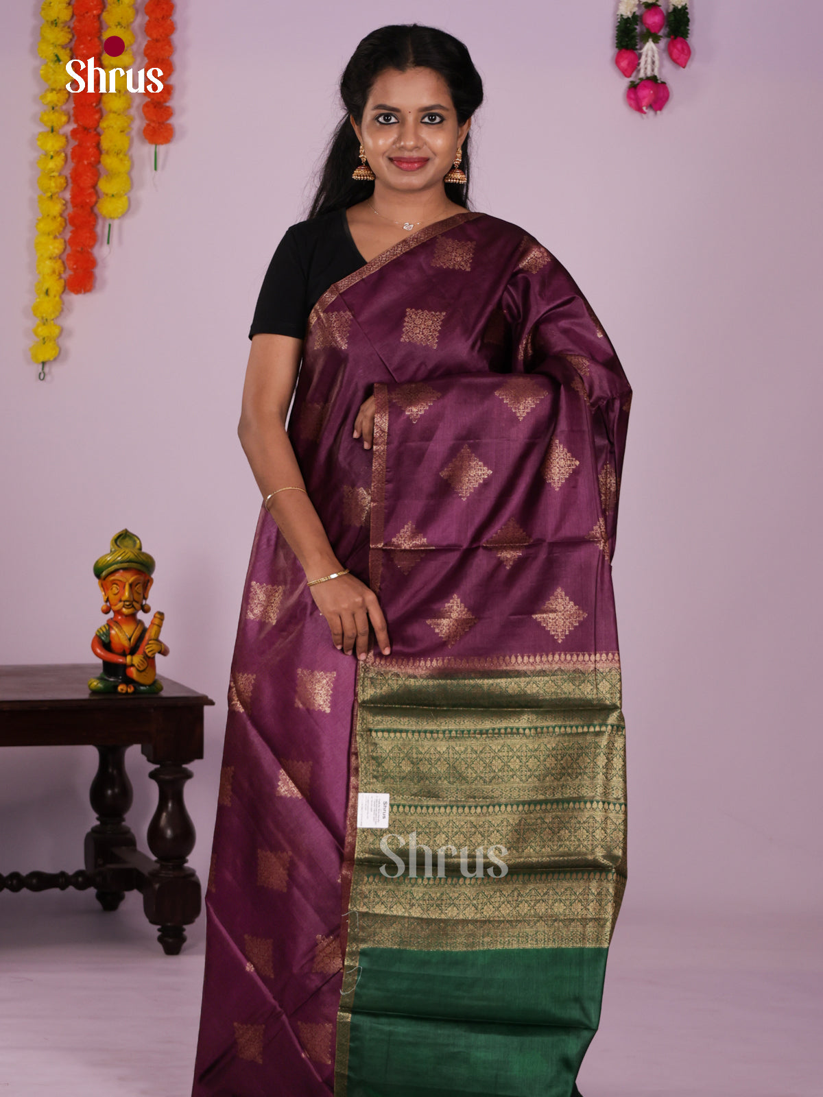 DIS30393 - Tussar Saree - Shop on Shrus.com