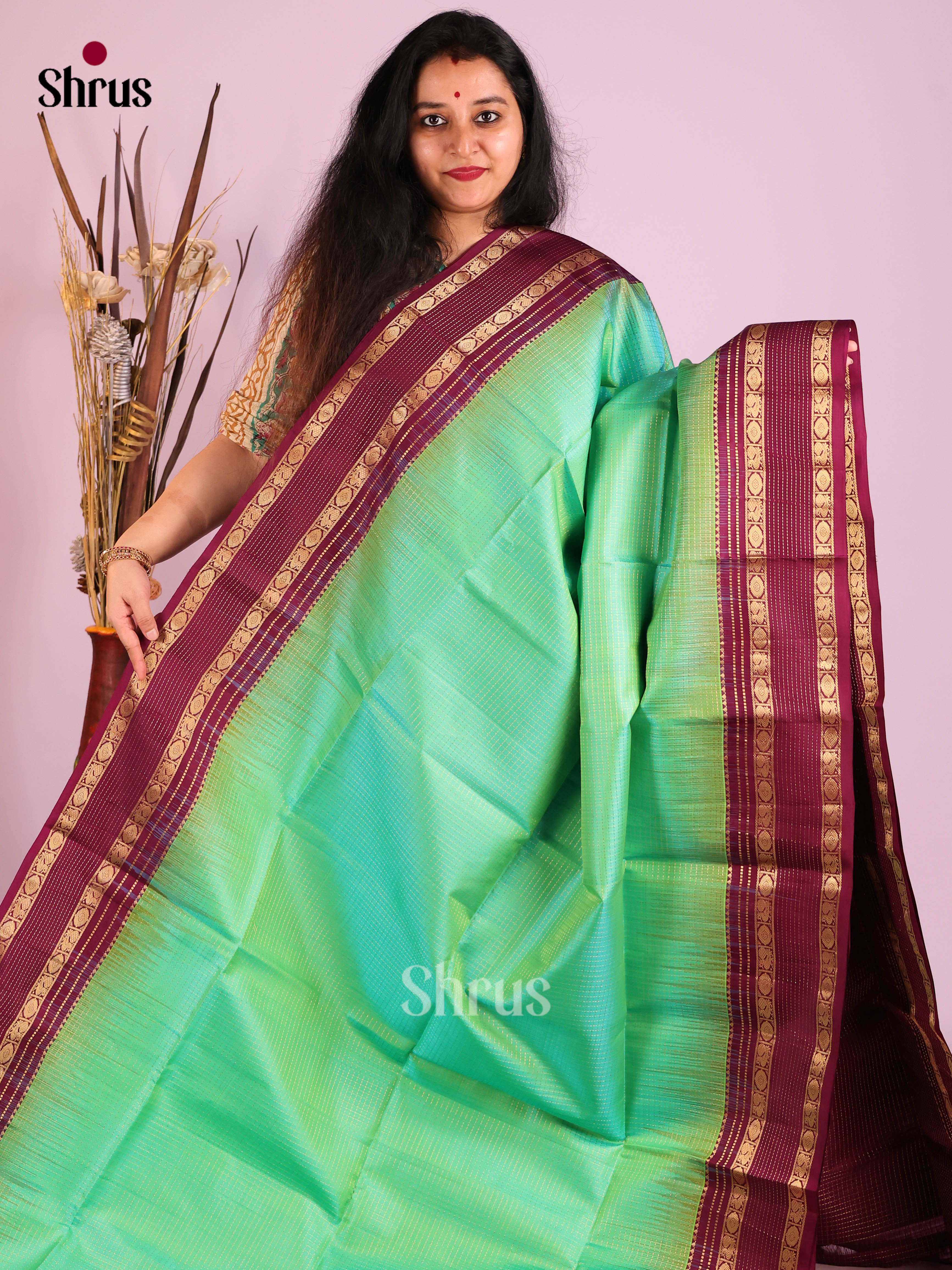 DIS30728 - Soft Silk (HR) Saree - Shop on Shrus.com