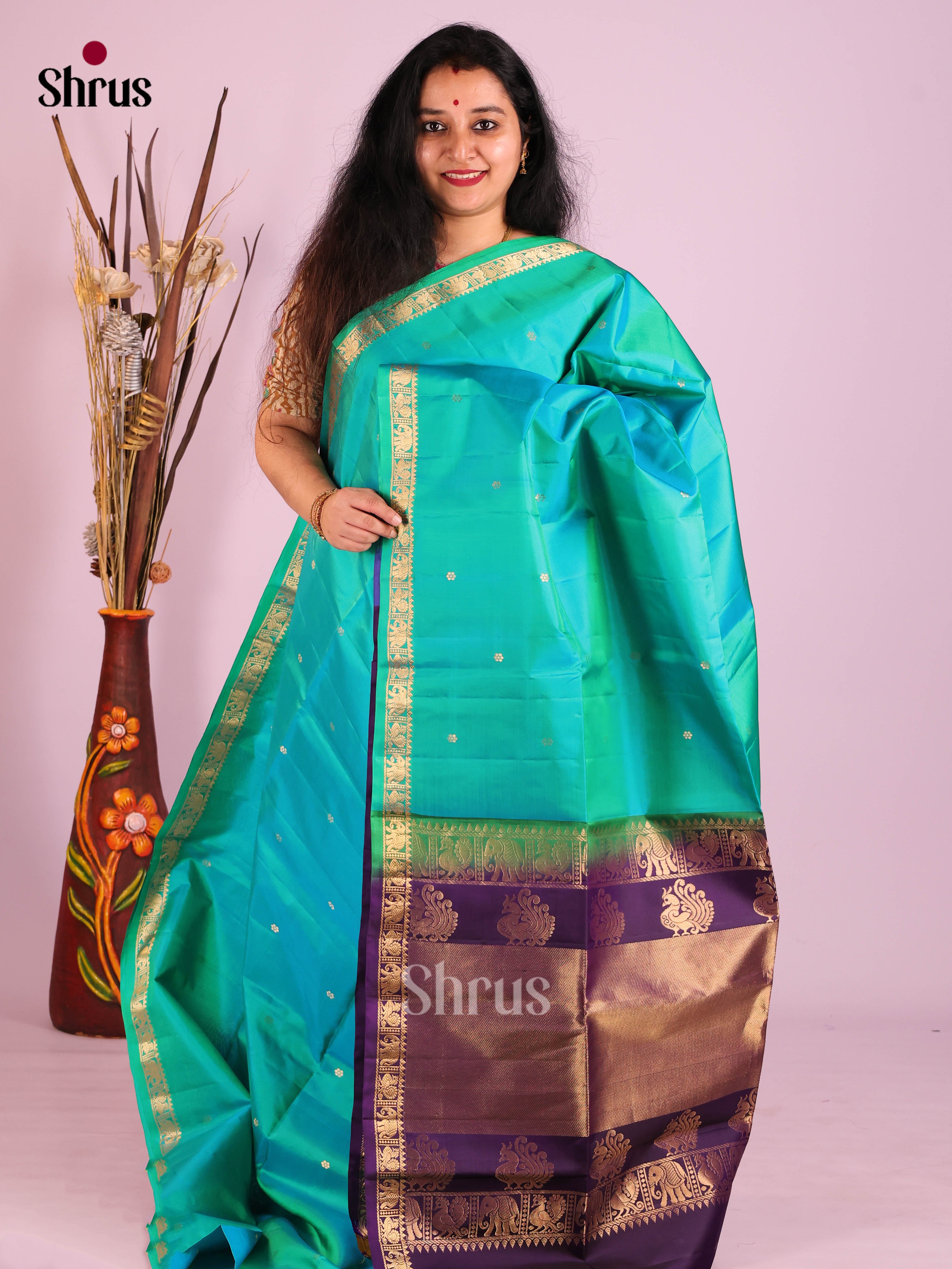 DIS30737 - Soft Silk (HR) Saree - Shop on Shrus.com
