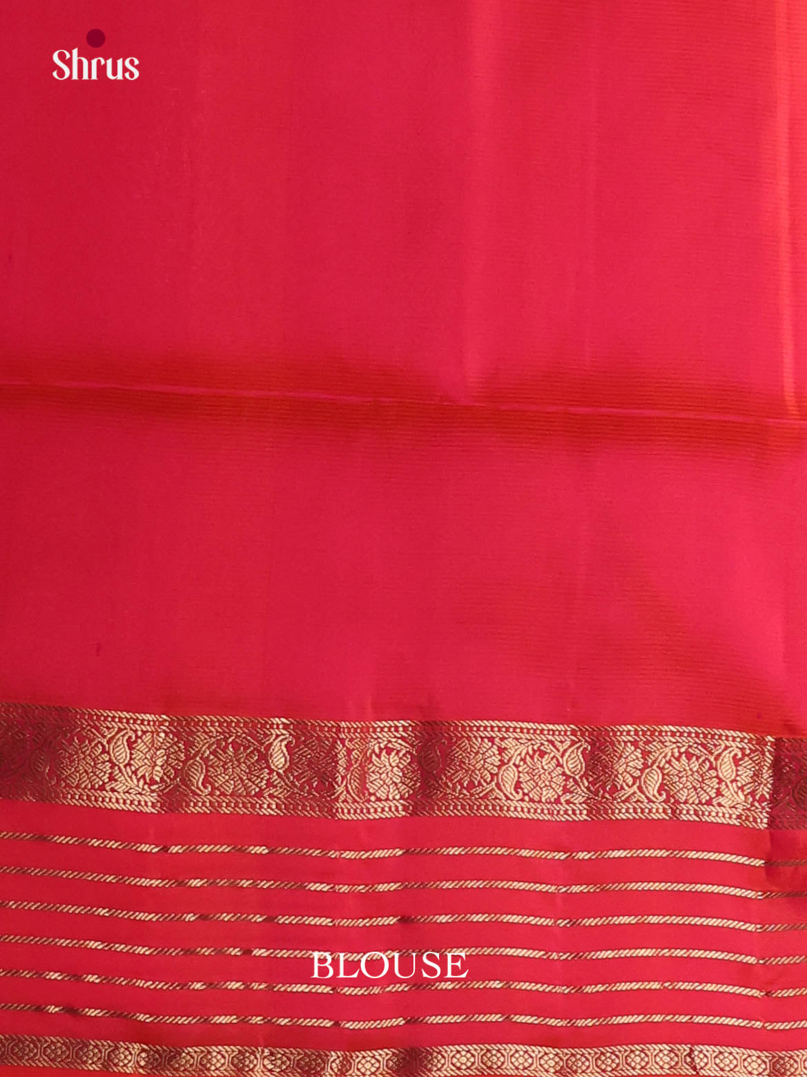 Shimmery Orangish Pink Soft Silk Saree with zari kattam & Maroon Brocade Pallu 2