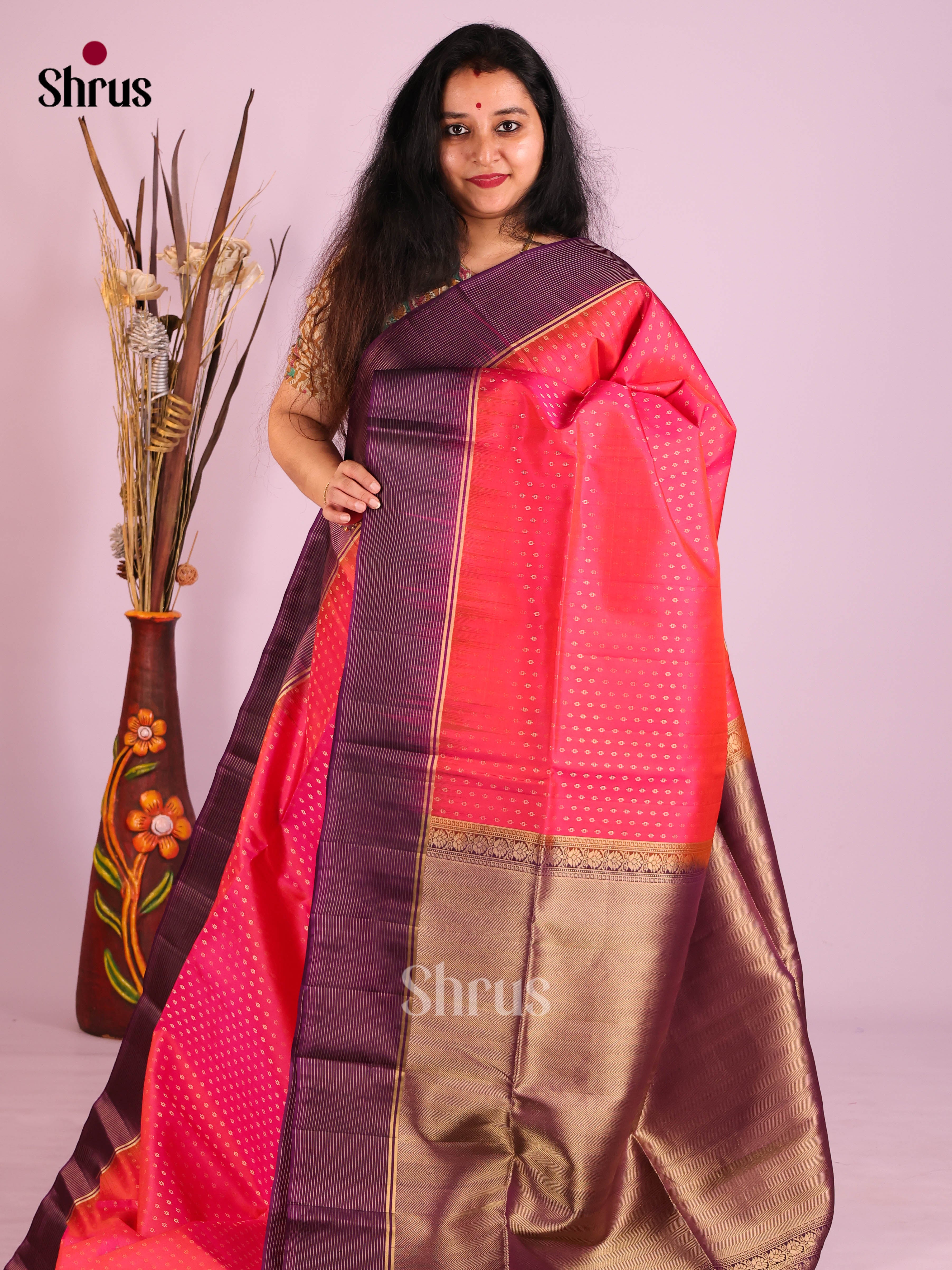 DIS30754 - Soft Silk (HR) Saree - Shop on Shrus.com