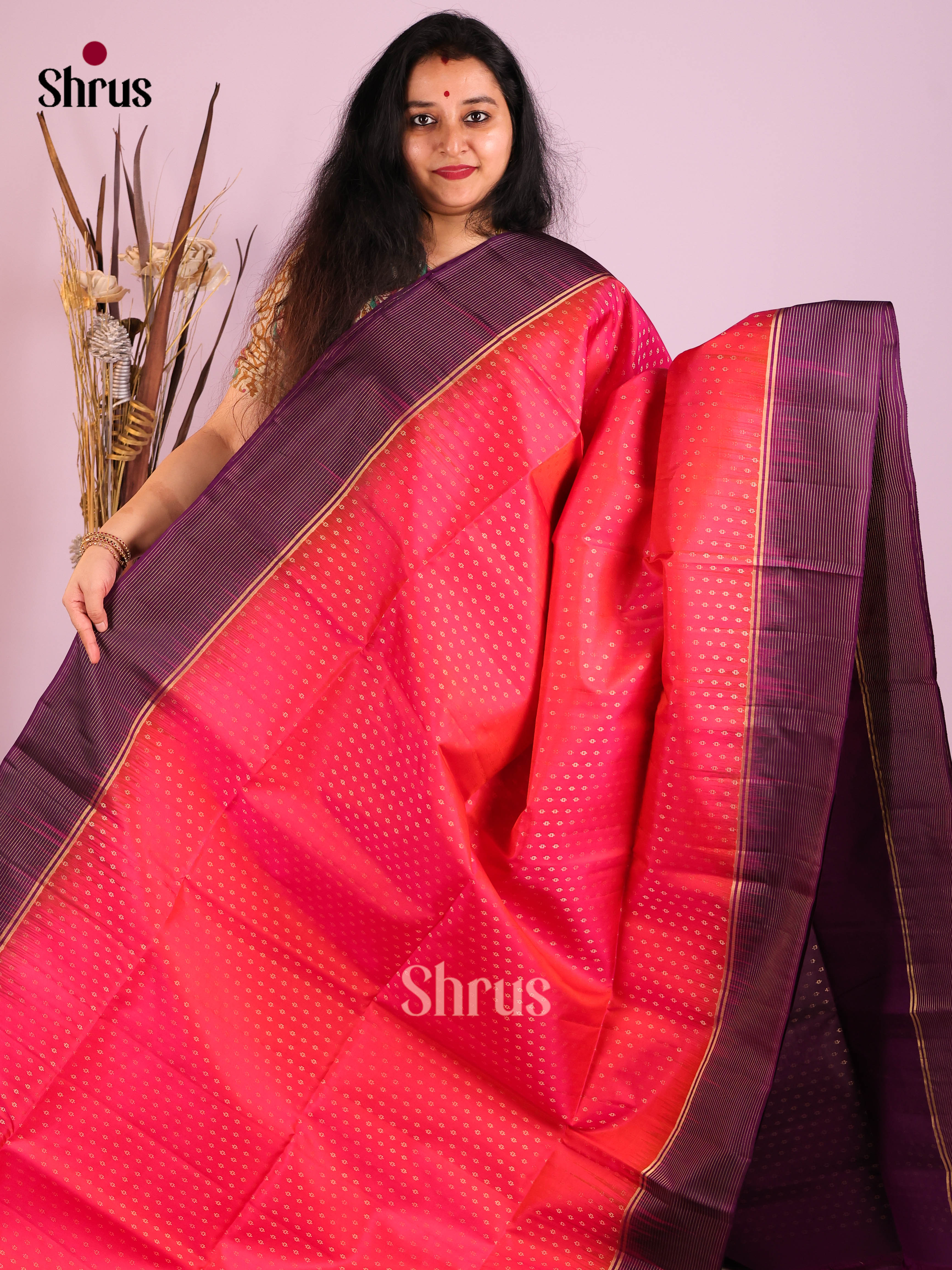 DIS30754 - Soft Silk (HR) Saree - Shop on Shrus.com