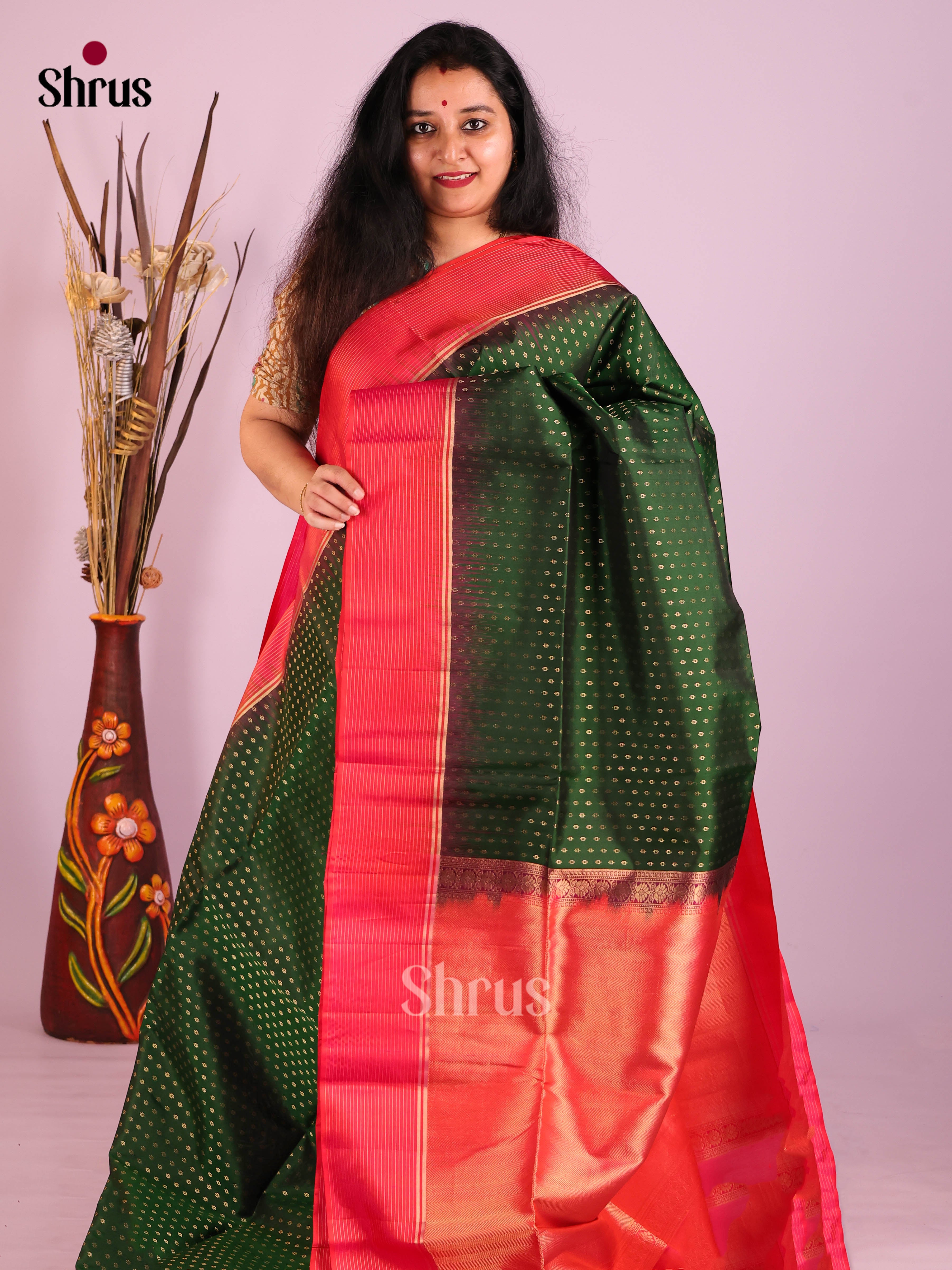 DIS30756 - Soft Silk (HR) Saree - Shop on Shrus.com