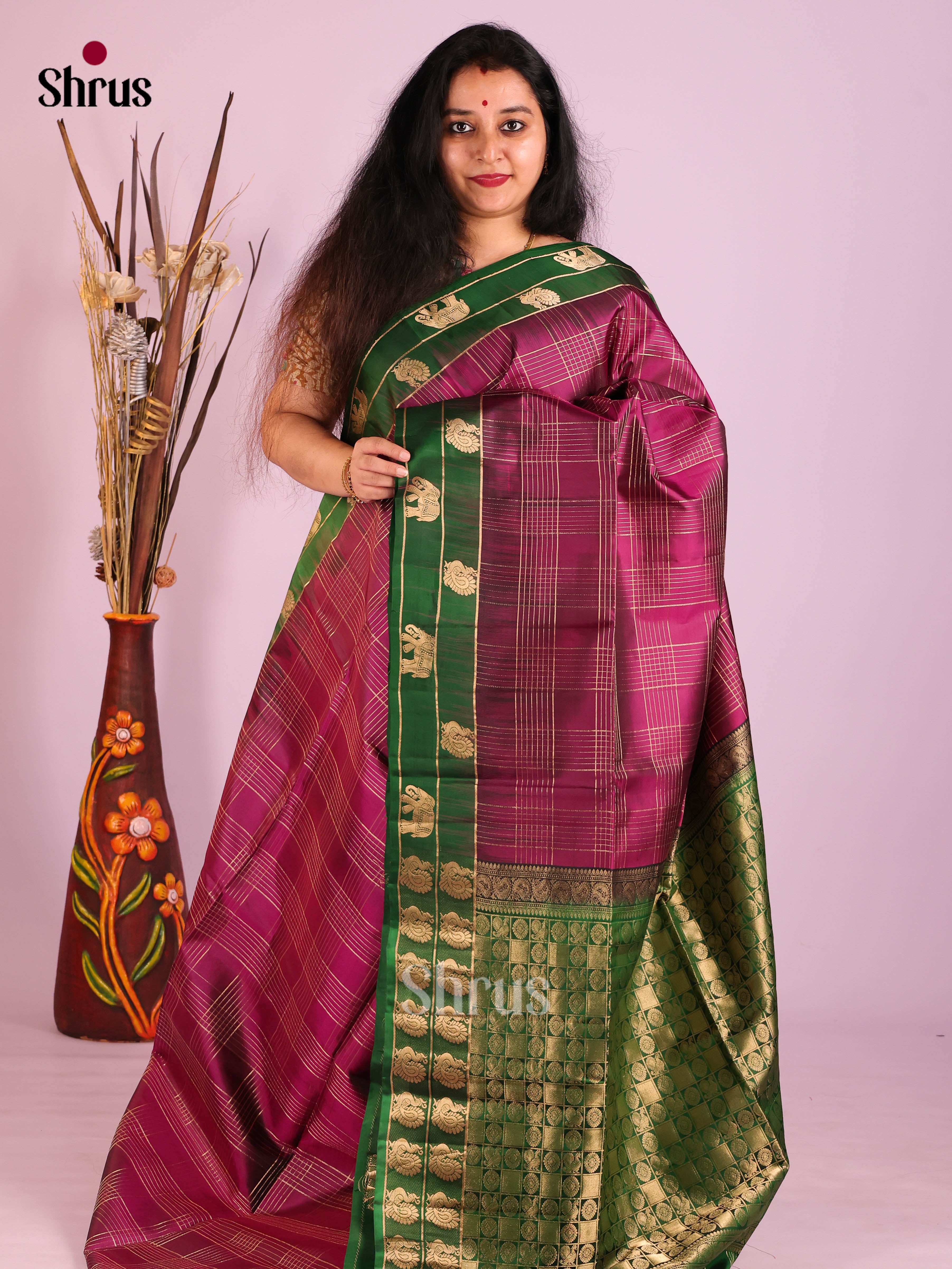 DIS30768 - Soft Silk (HR) Saree - Shop on Shrus.com