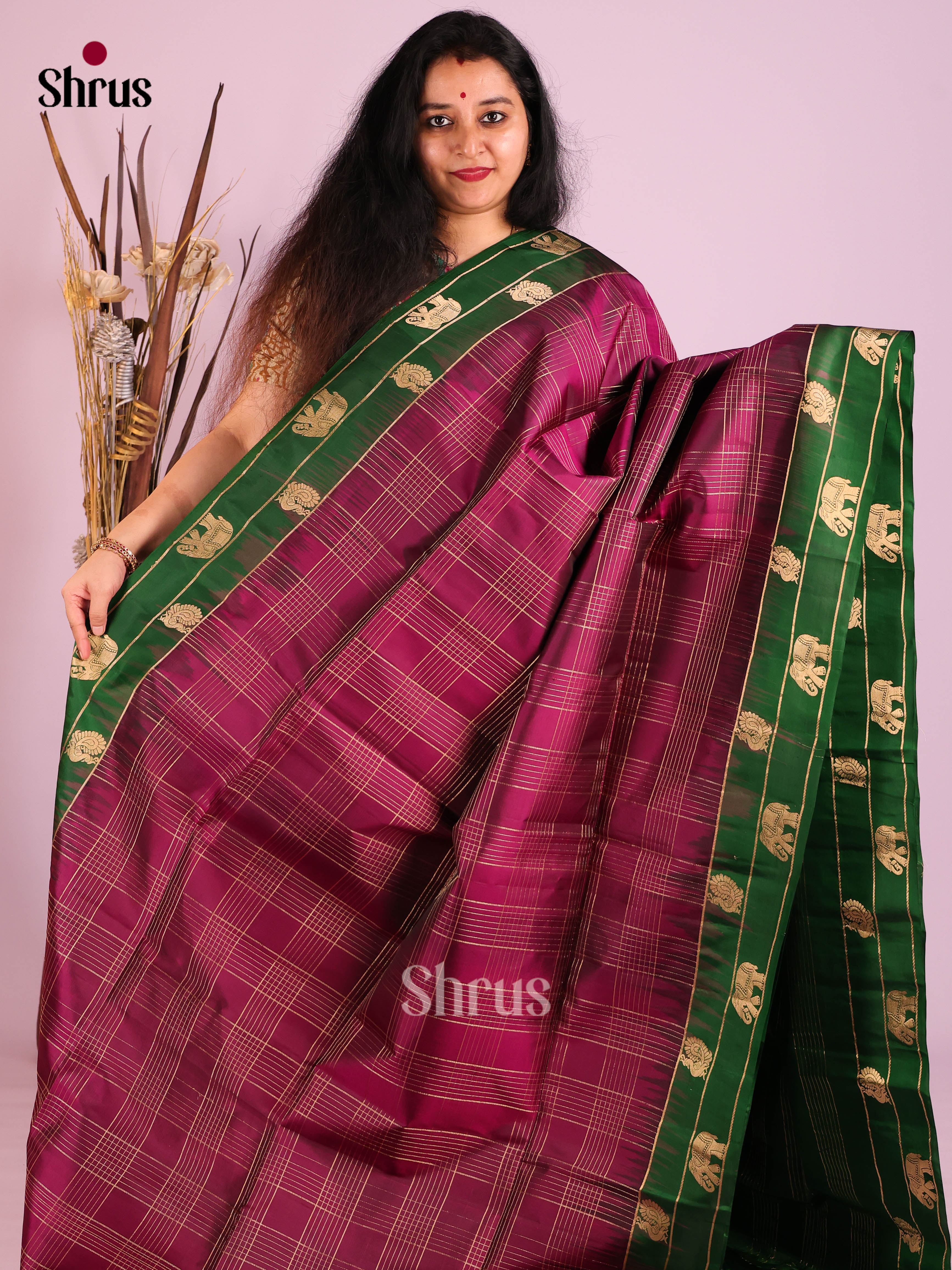 DIS30768 - Soft Silk (HR) Saree - Shop on Shrus.com