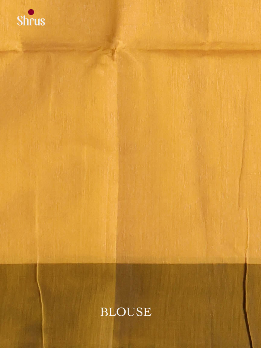 Pink & Mustard - Semi Silkcotton Saree