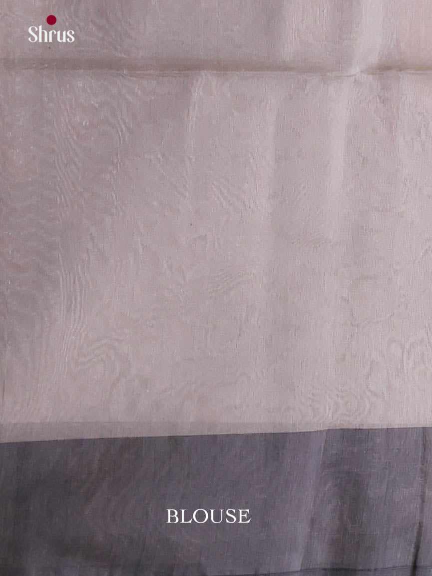 Pink & Grey - Semi Silkcotton Saree