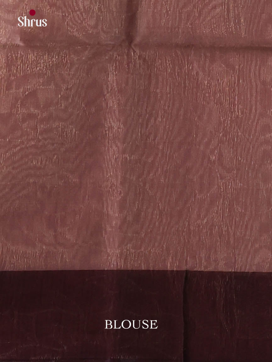 Sandal & Brown- Semi Silkcotton Saree