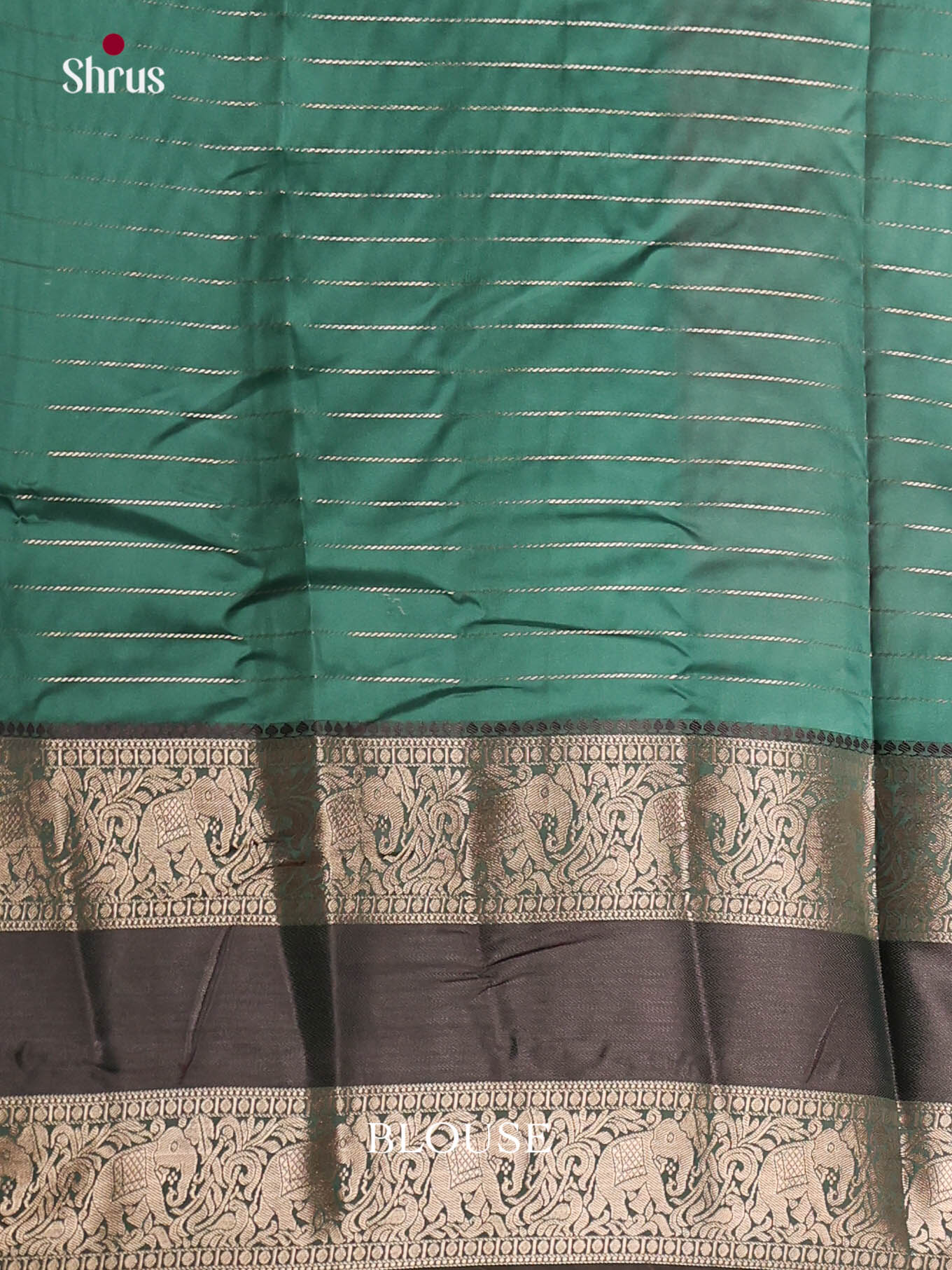 Pink & Green - Semi Dupion Saree