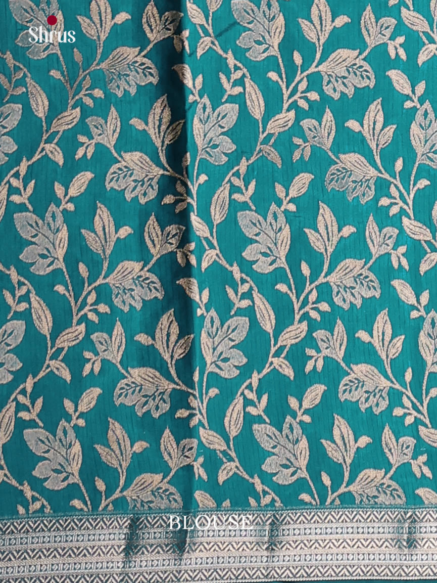 Blue - Semi Rawsilk Saree