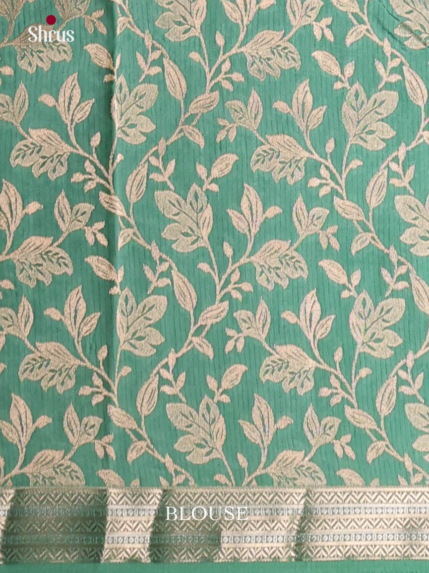 Green - Semi Rawsilk Saree