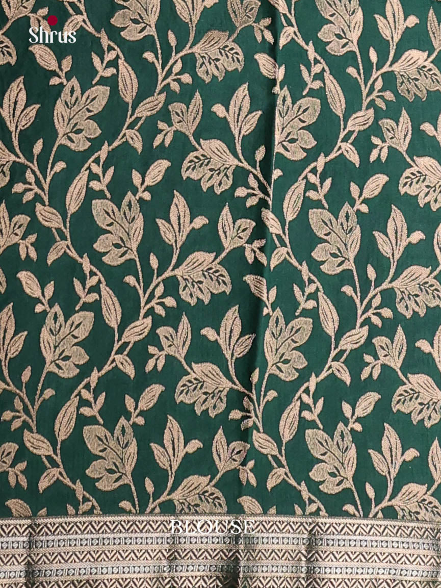 Green - Semi Rawsilk Saree