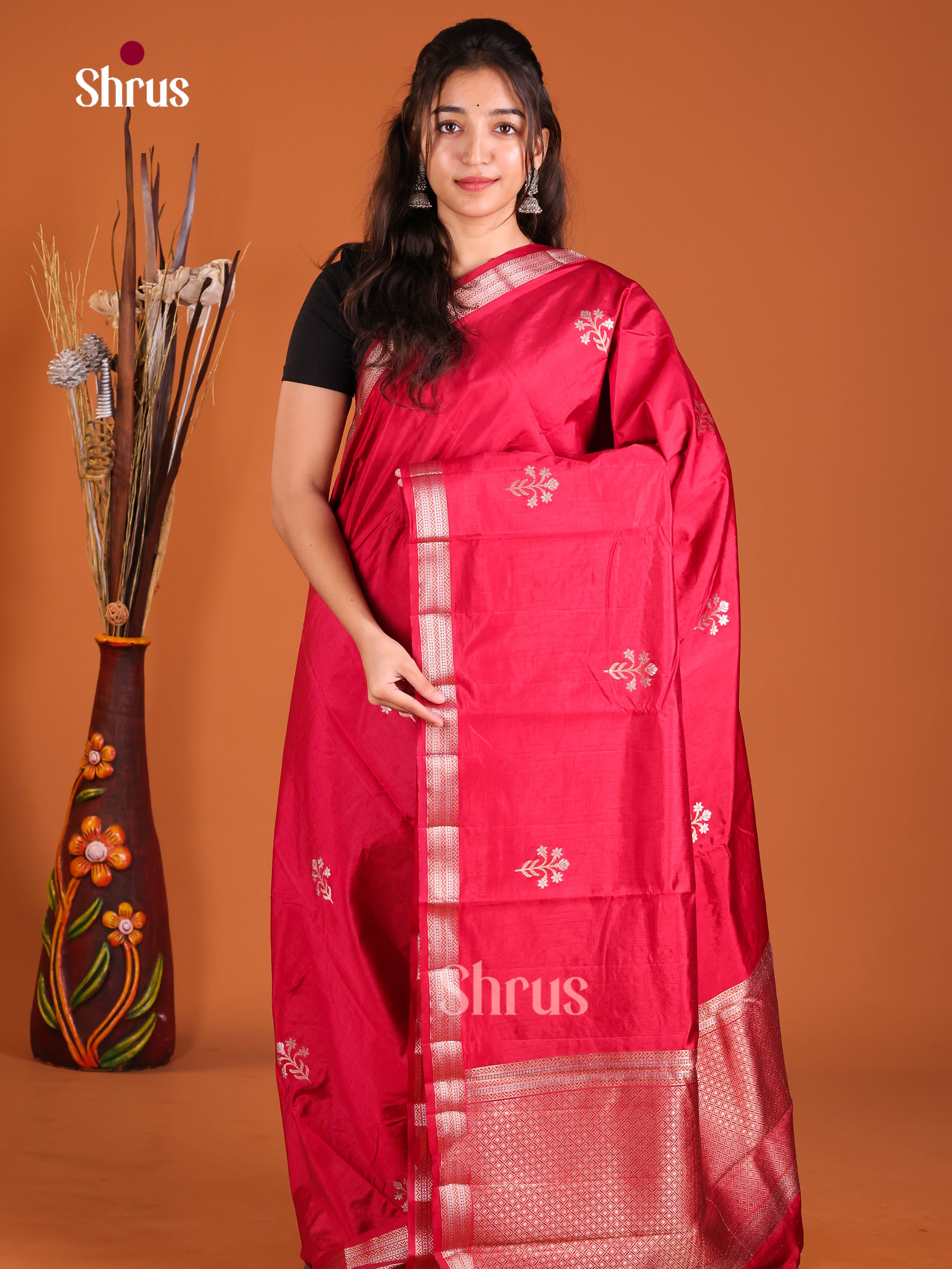 DJS03092 - Semi Rawsilk Saree