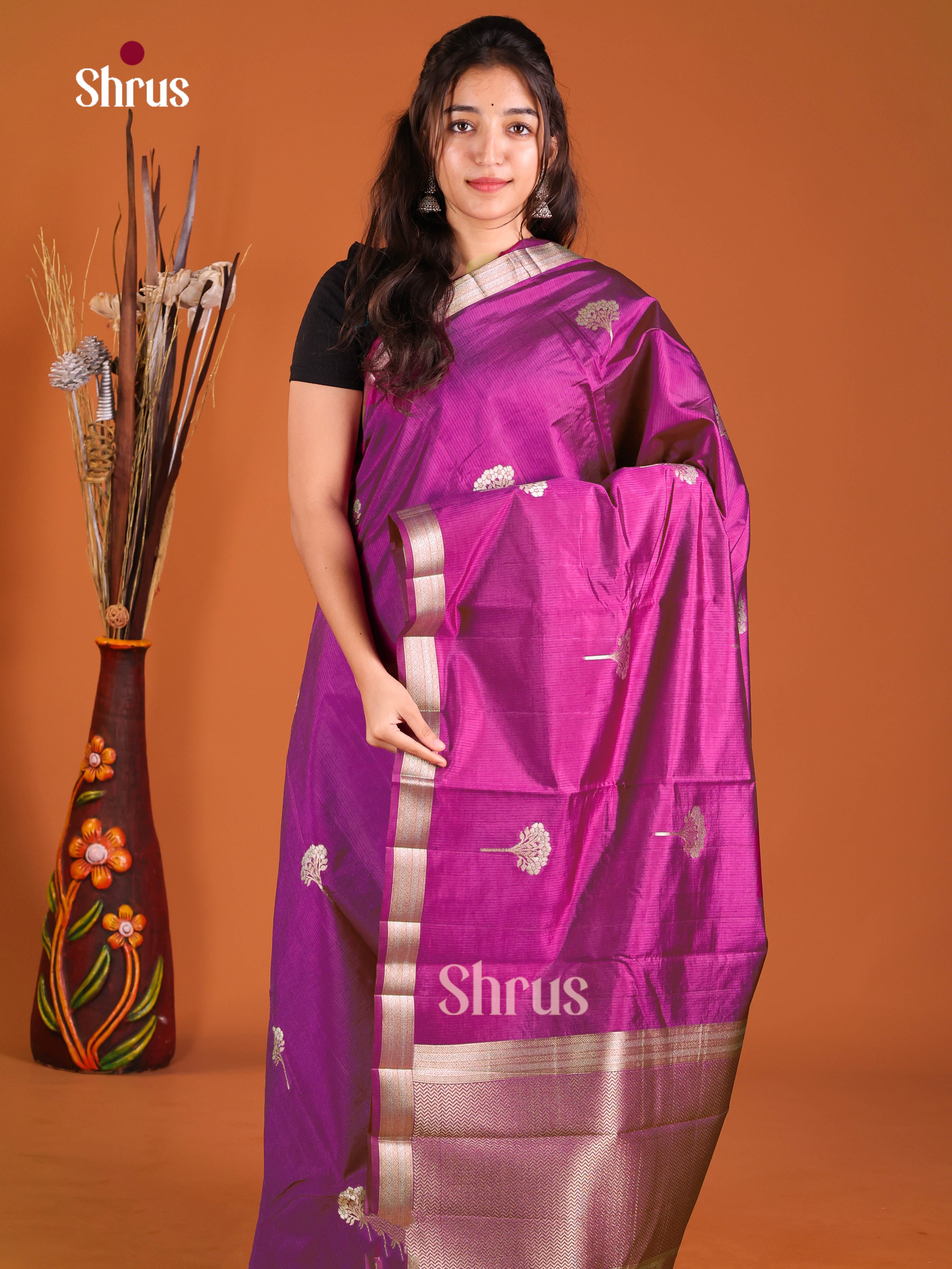 DJS03100 - Semi Rawsilk Saree