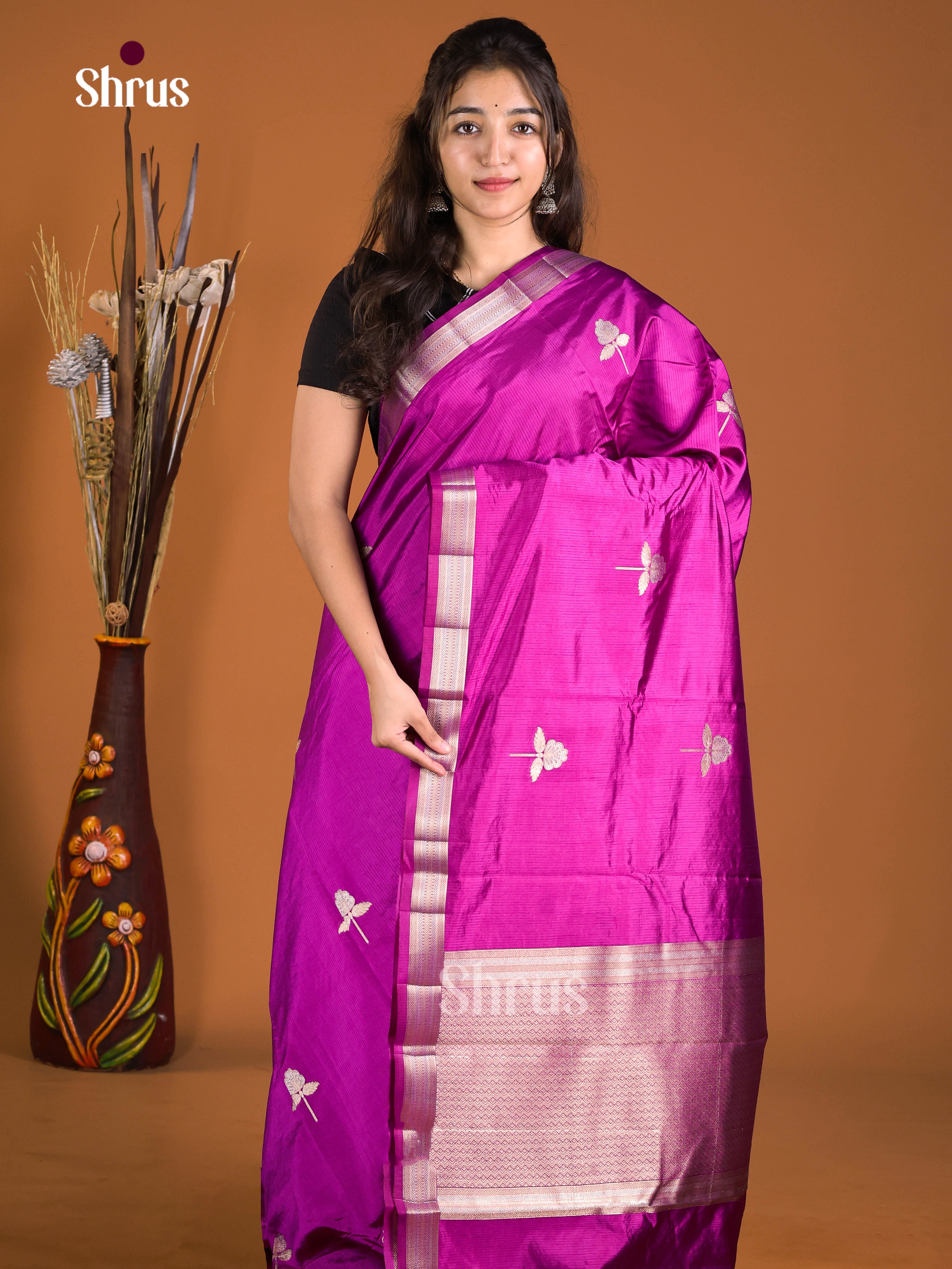 DJS03118 - Semi Rawsilk Saree